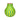 Grün gestreifte Vase