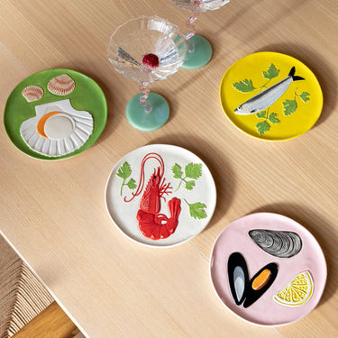 Plate de la mer tallerkener - Sæt med 4 stk fra klevering