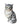 Grå angora kat - porcelænsfigur 35 cm originalbillede