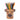 Border Terrier vase / blyantholder detalje nærbillede