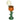 Orange tulipan vase set fra en anden vinkel