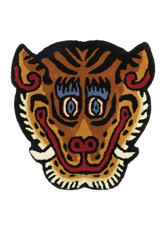 Der fantastische Teppich mit Tigerkopf!