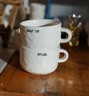 Shut up kop set fra en anden vinkel