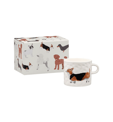 Corgi kop i keramik – Anna + Nina