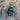 Hamsa-Ornament aus Glas, blau - Cody Foster
