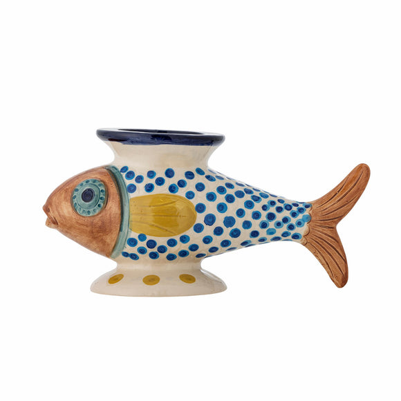 Nobu fisk vase i stentøj fra Bloomingville