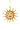 Strålende sol ornament i glas fra Cody Foster