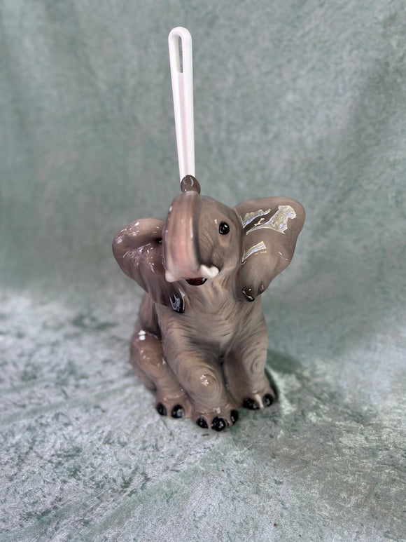 Elefant Toiletbørsteholder - porcelænsfigur
