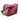 Rosa Kosmetiktasche mit Tigerkopf aus Baumwolle – EJA