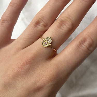 Hamsa ring set fra en anden vinkel