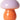 Au Maison - Pilzlampe in lila und orangefarbenem Glas - 16x13 cm