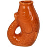 Orange fiske vase fra Kersten