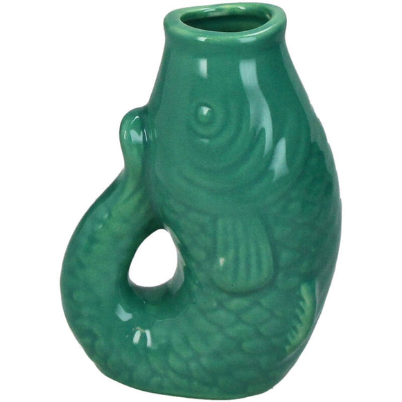 Türkisfarbene Fischvase von Kersten