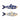 Dunne -Wanddekoration - Blauer Fisch in Steinguss