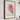 Anthurium II A4 plakat i ramme på væg