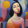 Black Hair Woman 02 plakat - flere str. (A2, A132, A1102) fra Atelier Imaginare