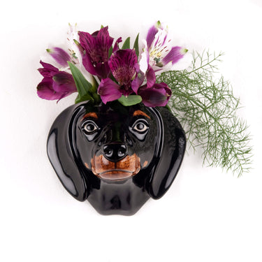 Wandvase mit Dackelmotiv – Dimsstudio