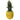 Gelbe Ananas in Keramik - groß