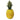 Gelbe Ananas in Keramik - klein